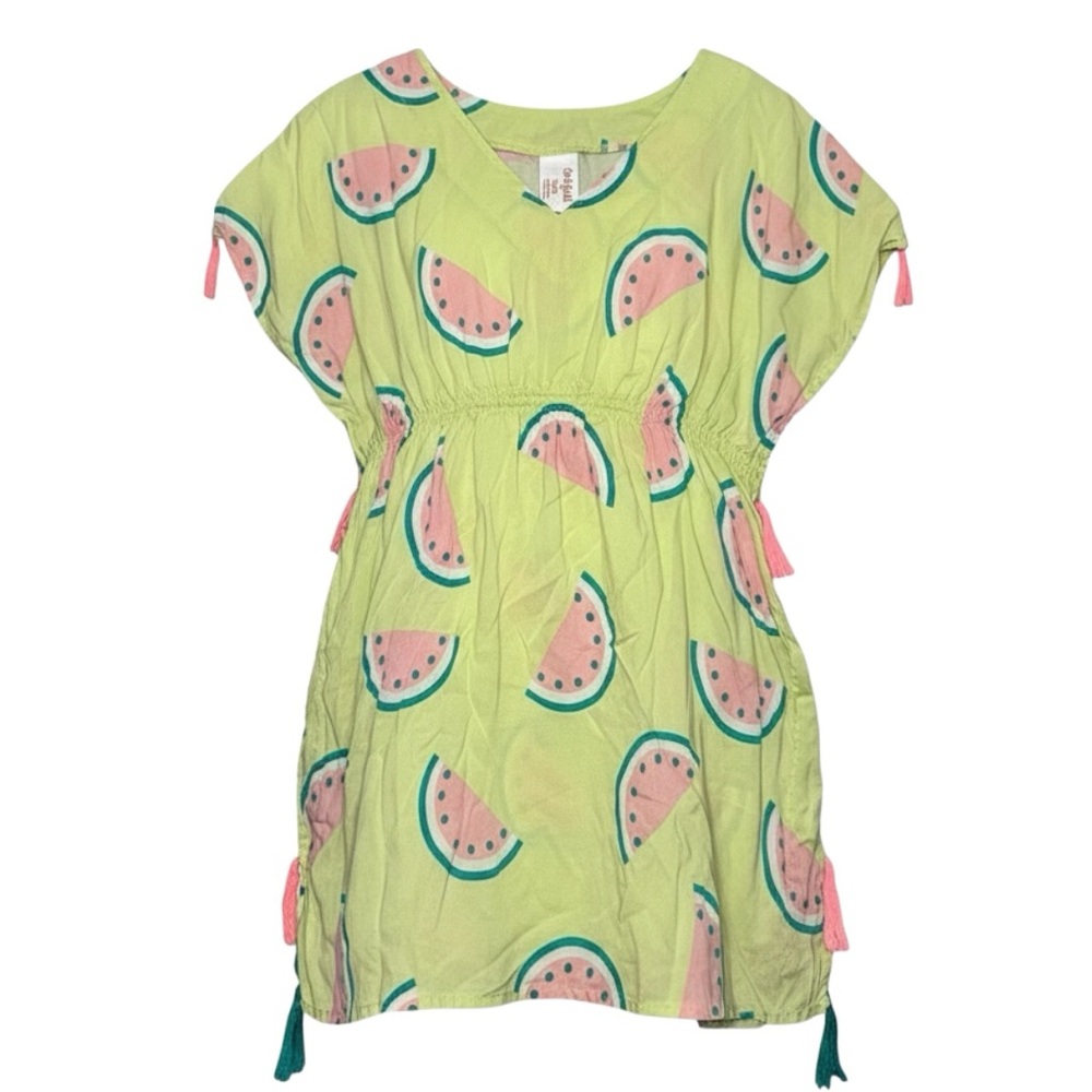 Cat & Jack Kids Watermelon swim cover up dress girls small 6